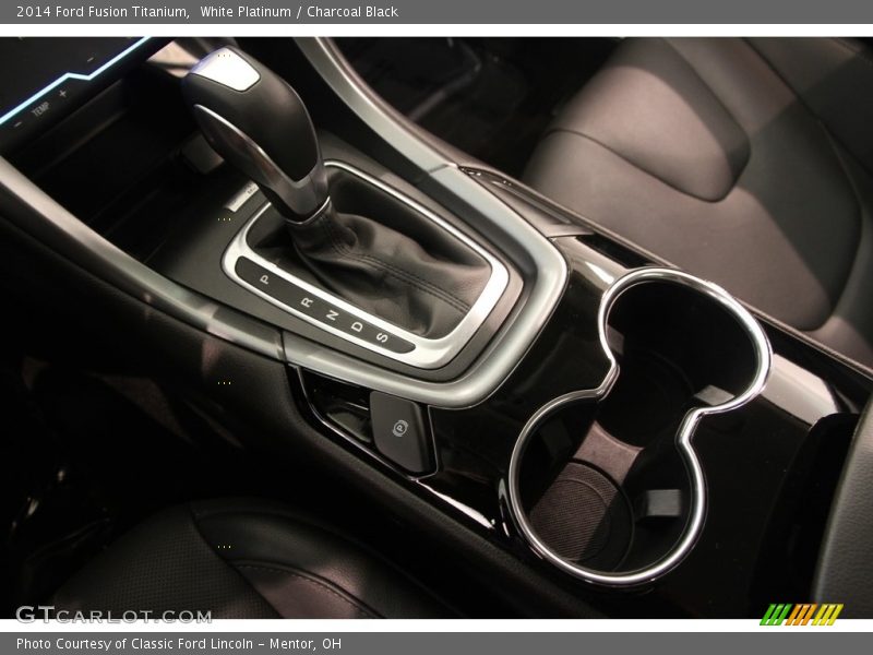 White Platinum / Charcoal Black 2014 Ford Fusion Titanium