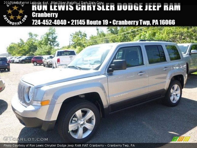 Billet Silver Metallic / Dark Slate Gray 2017 Jeep Patriot Latitude 4x4