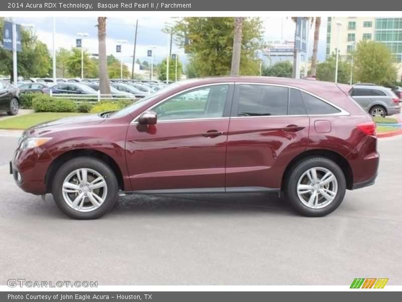Basque Red Pearl II / Parchment 2014 Acura RDX Technology