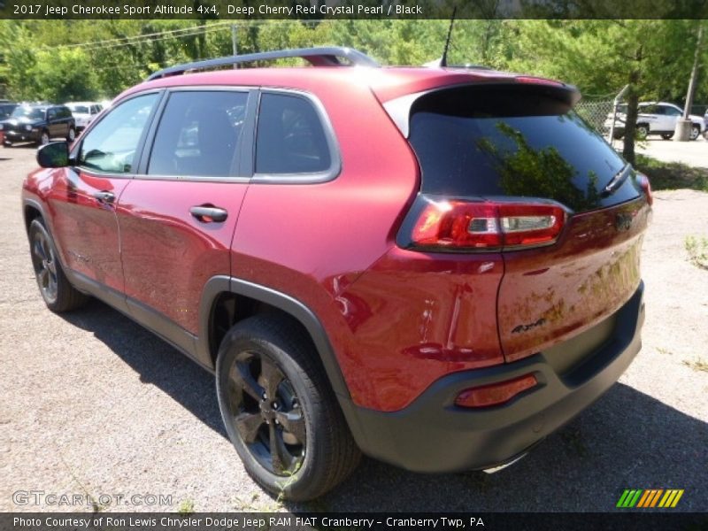 Deep Cherry Red Crystal Pearl / Black 2017 Jeep Cherokee Sport Altitude 4x4