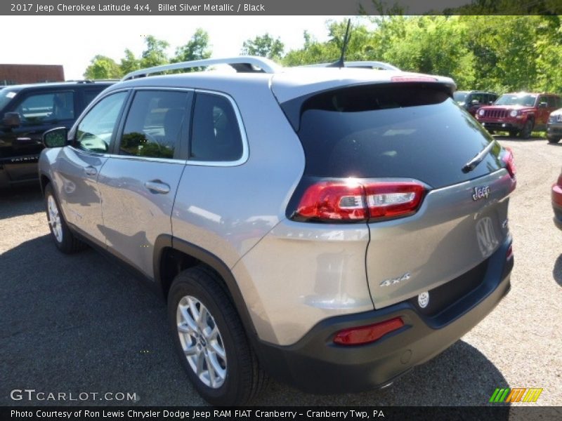 Billet Silver Metallic / Black 2017 Jeep Cherokee Latitude 4x4