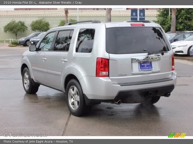 Alabaster Silver Metallic / Gray 2010 Honda Pilot EX-L
