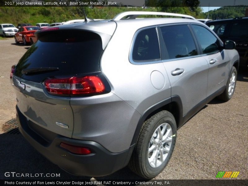 Billet Silver Metallic / Black 2017 Jeep Cherokee Latitude 4x4