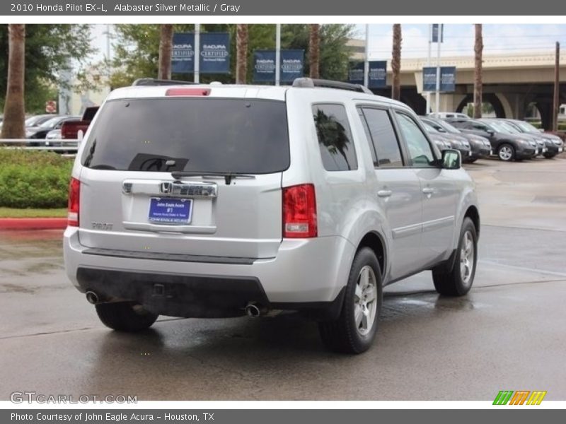 Alabaster Silver Metallic / Gray 2010 Honda Pilot EX-L