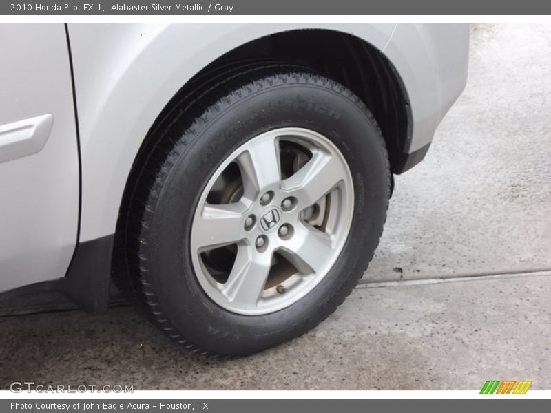 Alabaster Silver Metallic / Gray 2010 Honda Pilot EX-L
