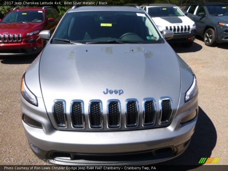 Billet Silver Metallic / Black 2017 Jeep Cherokee Latitude 4x4