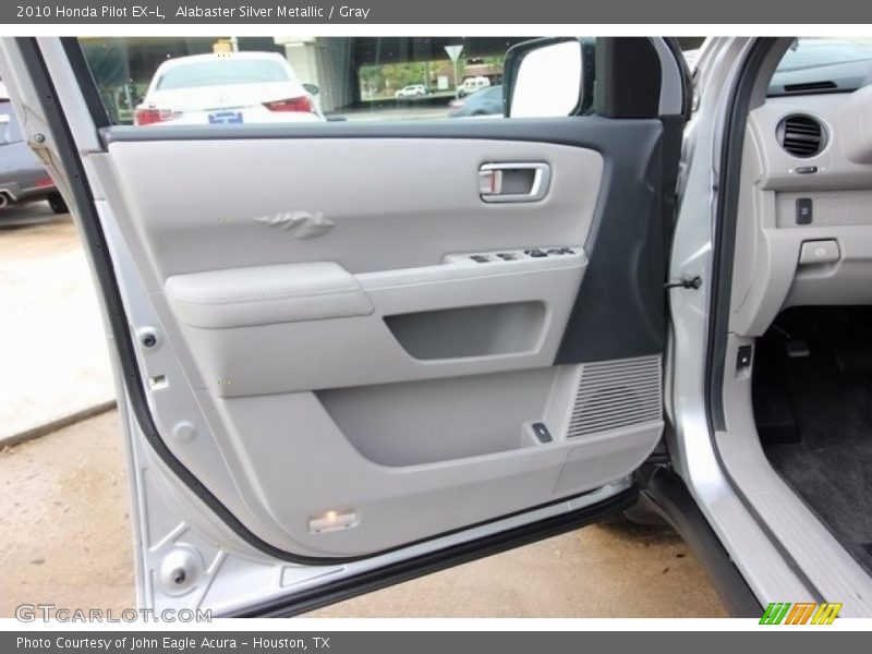 Alabaster Silver Metallic / Gray 2010 Honda Pilot EX-L