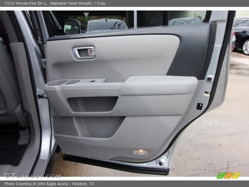 Alabaster Silver Metallic / Gray 2010 Honda Pilot EX-L