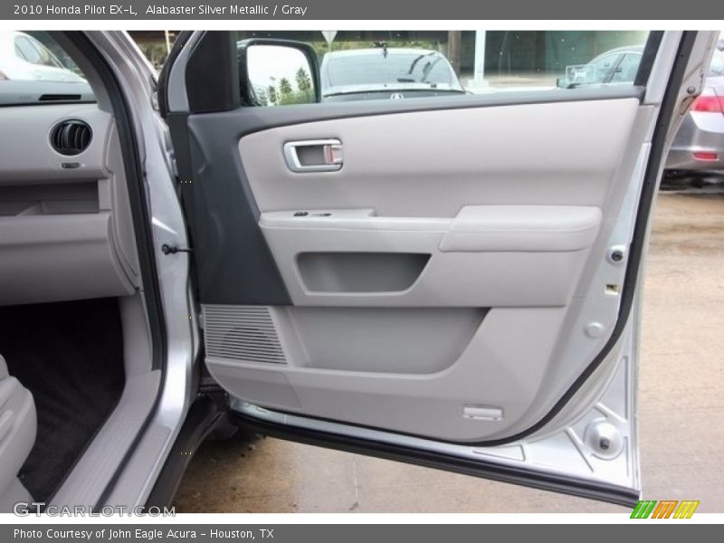 Alabaster Silver Metallic / Gray 2010 Honda Pilot EX-L