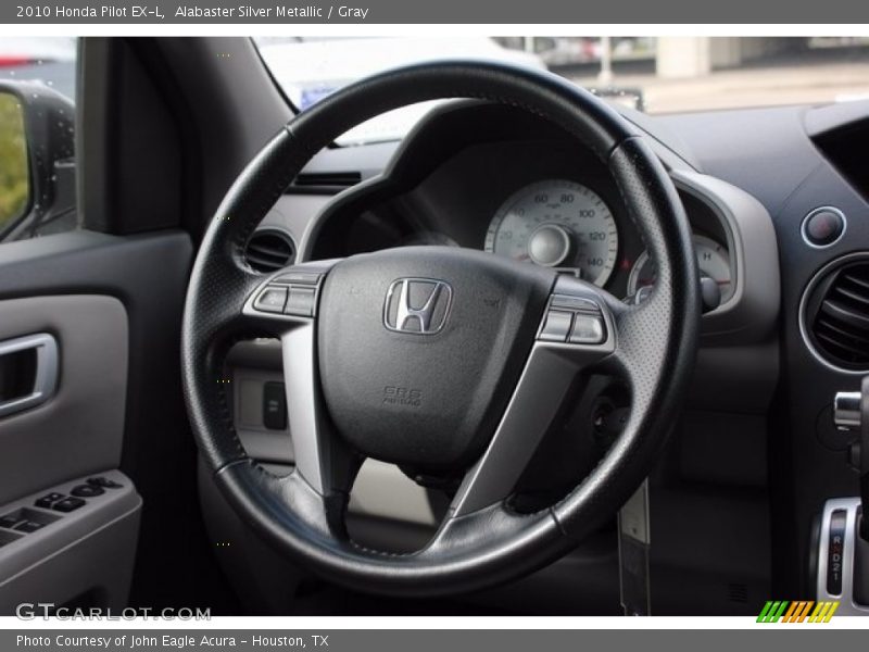 Alabaster Silver Metallic / Gray 2010 Honda Pilot EX-L