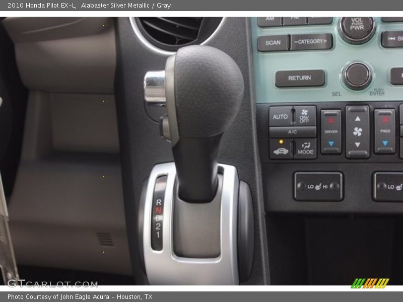 Alabaster Silver Metallic / Gray 2010 Honda Pilot EX-L