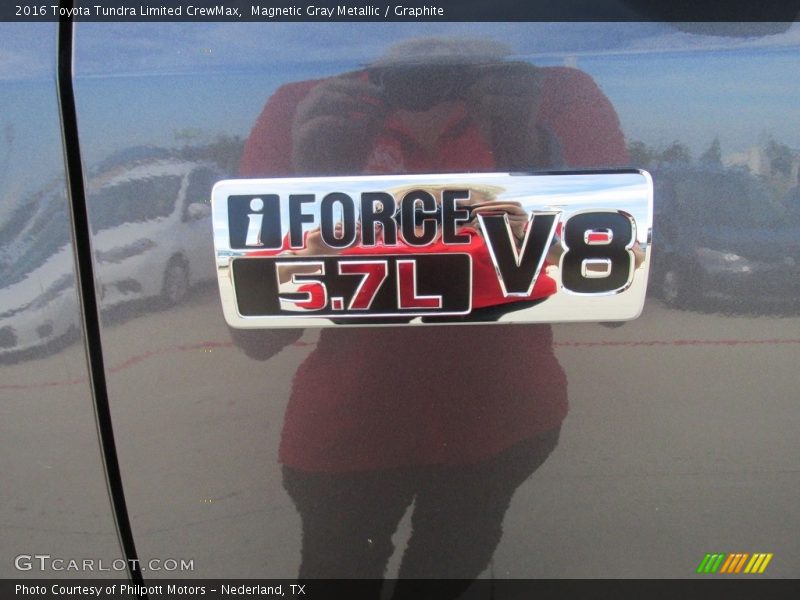 Magnetic Gray Metallic / Graphite 2016 Toyota Tundra Limited CrewMax