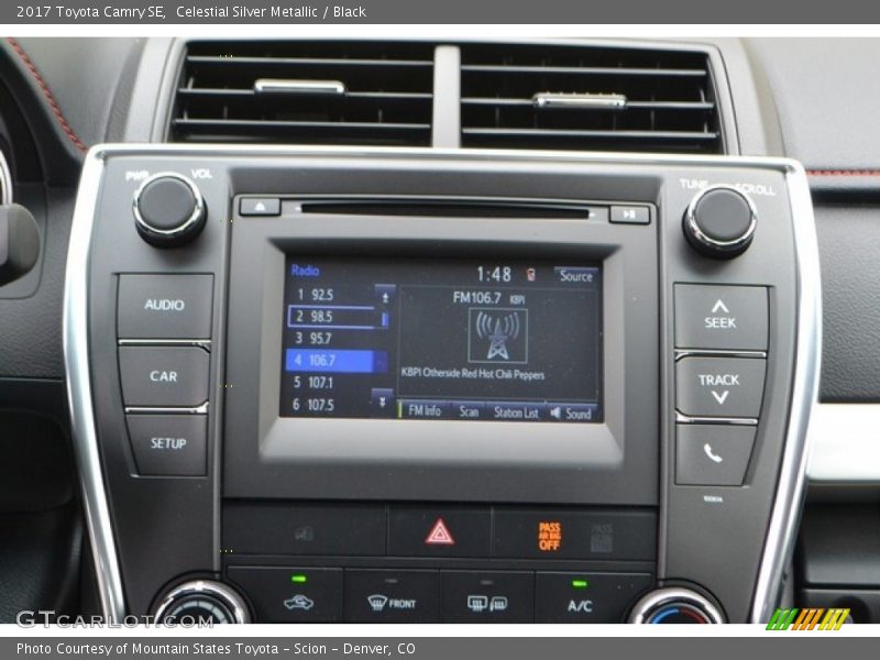 Celestial Silver Metallic / Black 2017 Toyota Camry SE