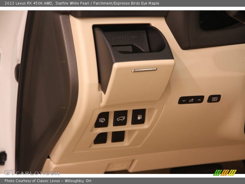 Starfire White Pearl / Parchment/Espresso Birds Eye Maple 2013 Lexus RX 450h AWD
