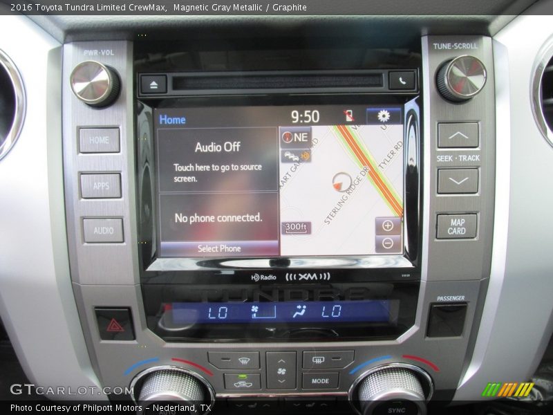 Navigation of 2016 Tundra Limited CrewMax