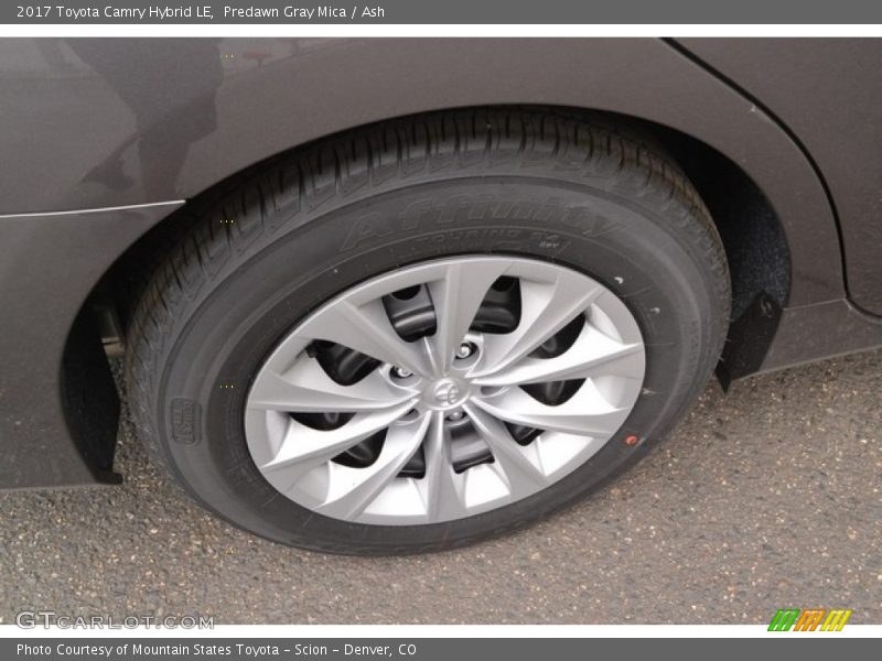 Predawn Gray Mica / Ash 2017 Toyota Camry Hybrid LE