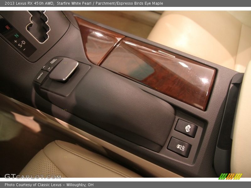 Starfire White Pearl / Parchment/Espresso Birds Eye Maple 2013 Lexus RX 450h AWD
