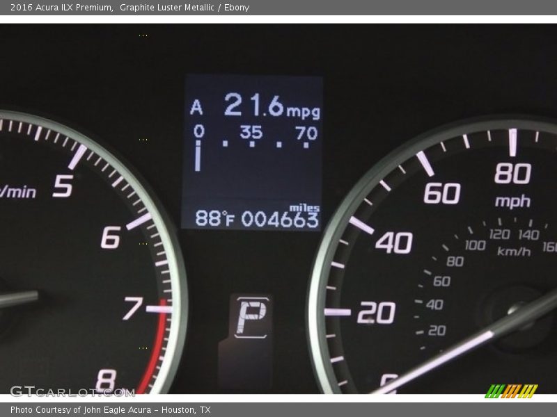 Graphite Luster Metallic / Ebony 2016 Acura ILX Premium