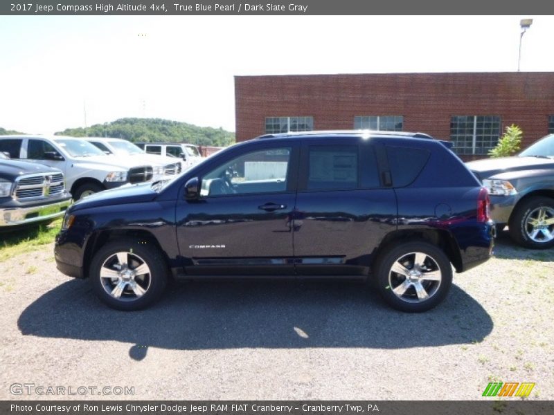True Blue Pearl / Dark Slate Gray 2017 Jeep Compass High Altitude 4x4