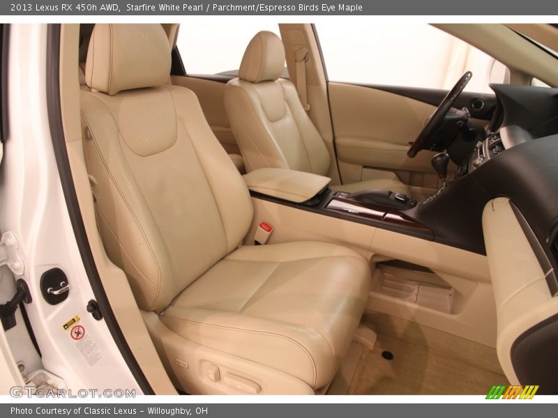 Starfire White Pearl / Parchment/Espresso Birds Eye Maple 2013 Lexus RX 450h AWD