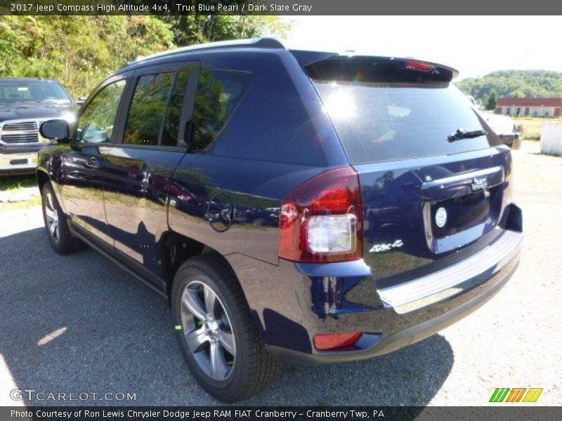 True Blue Pearl / Dark Slate Gray 2017 Jeep Compass High Altitude 4x4