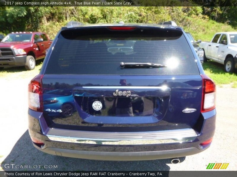 True Blue Pearl / Dark Slate Gray 2017 Jeep Compass High Altitude 4x4