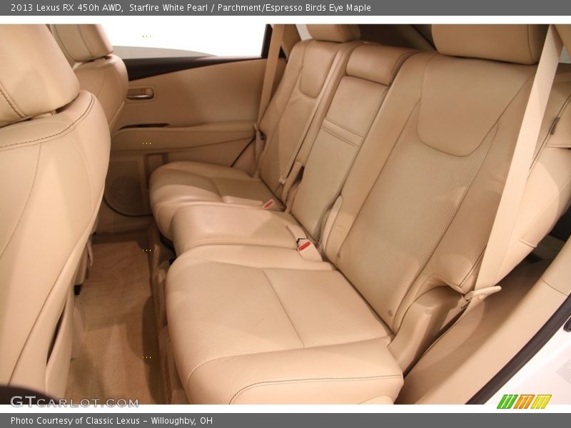 Starfire White Pearl / Parchment/Espresso Birds Eye Maple 2013 Lexus RX 450h AWD