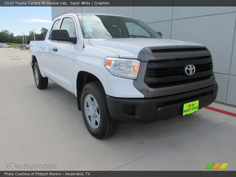 Super White / Graphite 2016 Toyota Tundra SR Double Cab