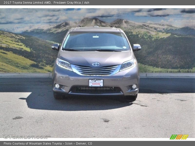 Predawn Gray Mica / Ash 2017 Toyota Sienna Limited AWD