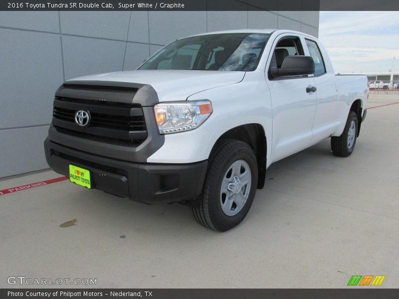 Super White / Graphite 2016 Toyota Tundra SR Double Cab
