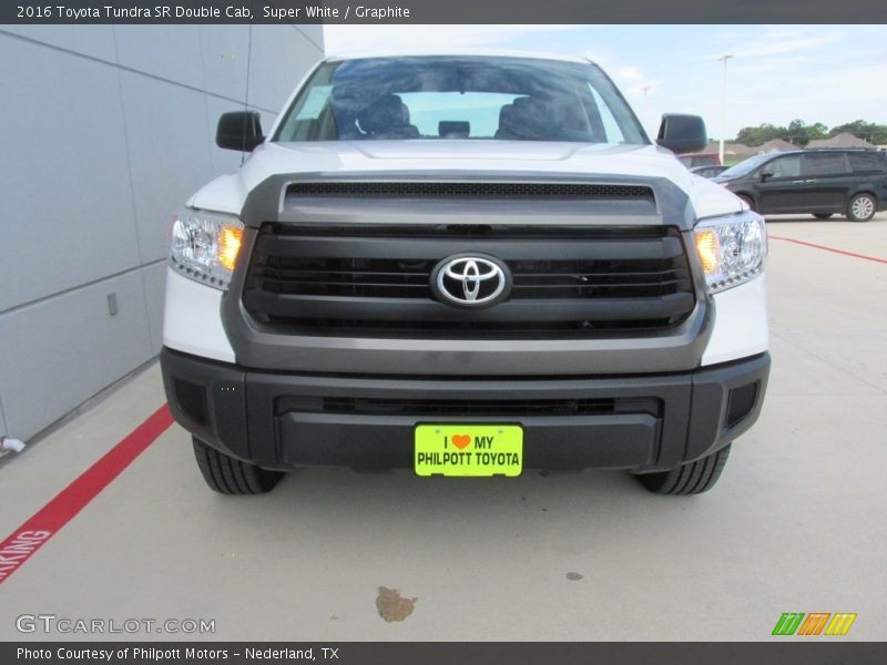 Super White / Graphite 2016 Toyota Tundra SR Double Cab