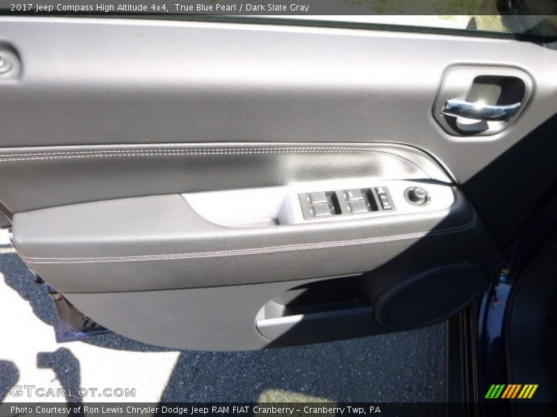 True Blue Pearl / Dark Slate Gray 2017 Jeep Compass High Altitude 4x4