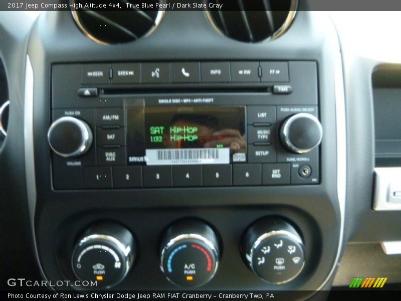 True Blue Pearl / Dark Slate Gray 2017 Jeep Compass High Altitude 4x4