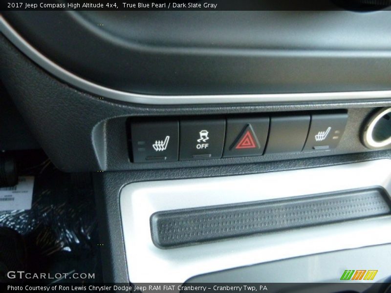 True Blue Pearl / Dark Slate Gray 2017 Jeep Compass High Altitude 4x4