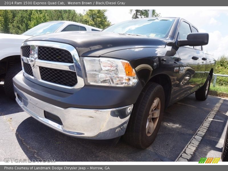Western Brown / Black/Diesel Gray 2014 Ram 1500 Express Quad Cab