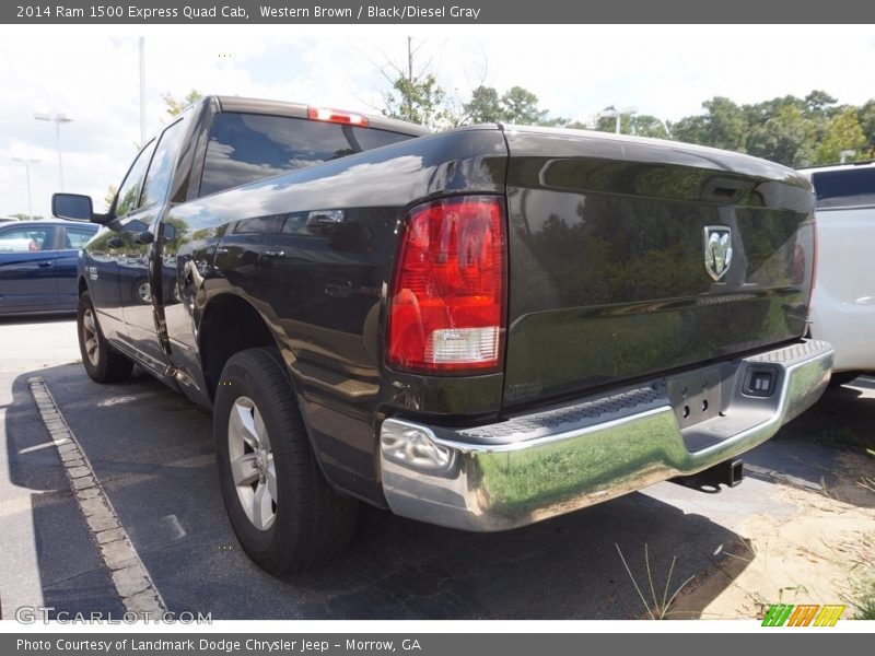 Western Brown / Black/Diesel Gray 2014 Ram 1500 Express Quad Cab