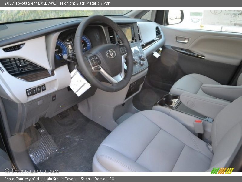  2017 Sienna XLE AWD Ash Interior