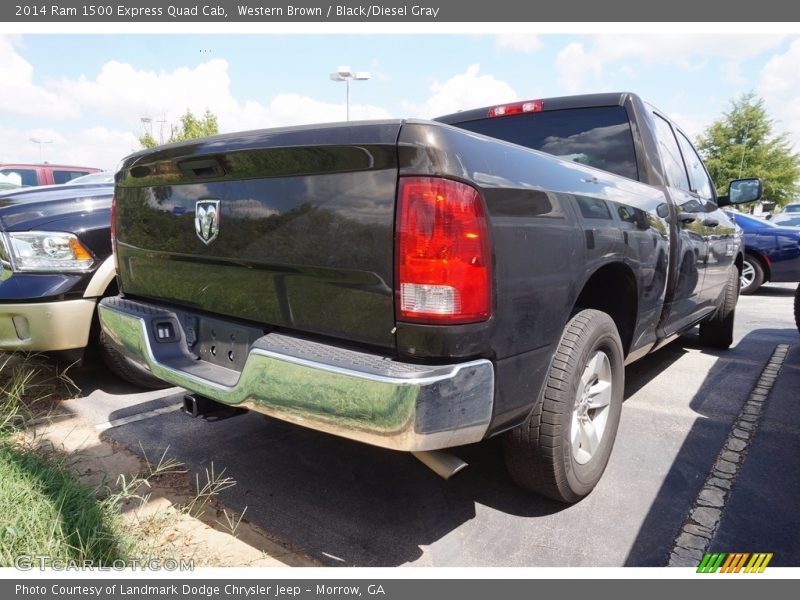 Western Brown / Black/Diesel Gray 2014 Ram 1500 Express Quad Cab