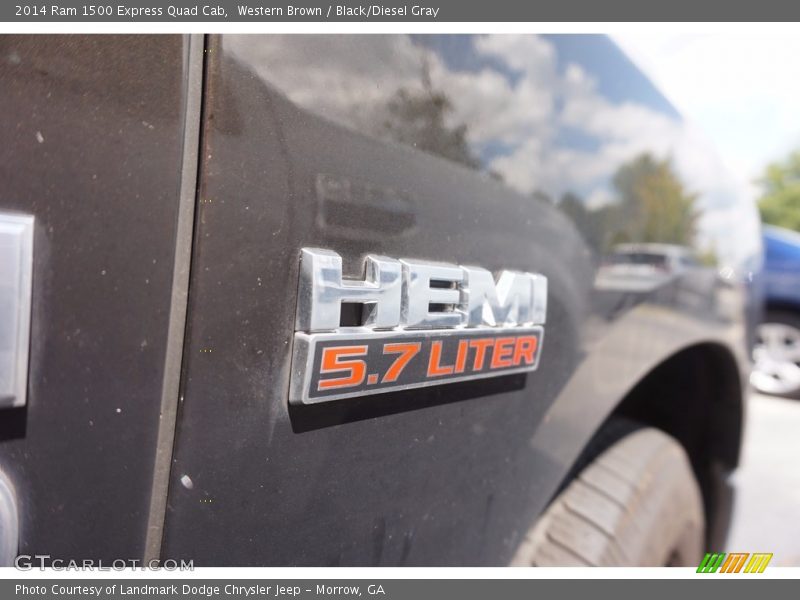 Western Brown / Black/Diesel Gray 2014 Ram 1500 Express Quad Cab