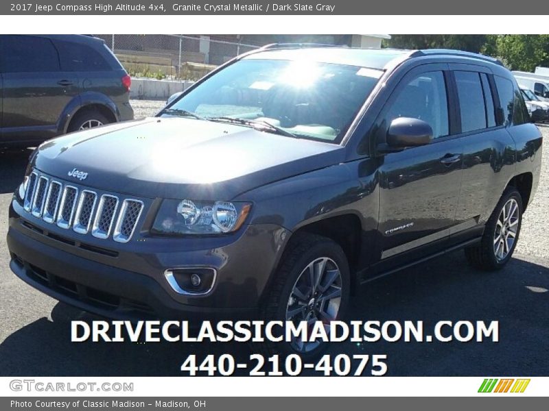 Granite Crystal Metallic / Dark Slate Gray 2017 Jeep Compass High Altitude 4x4