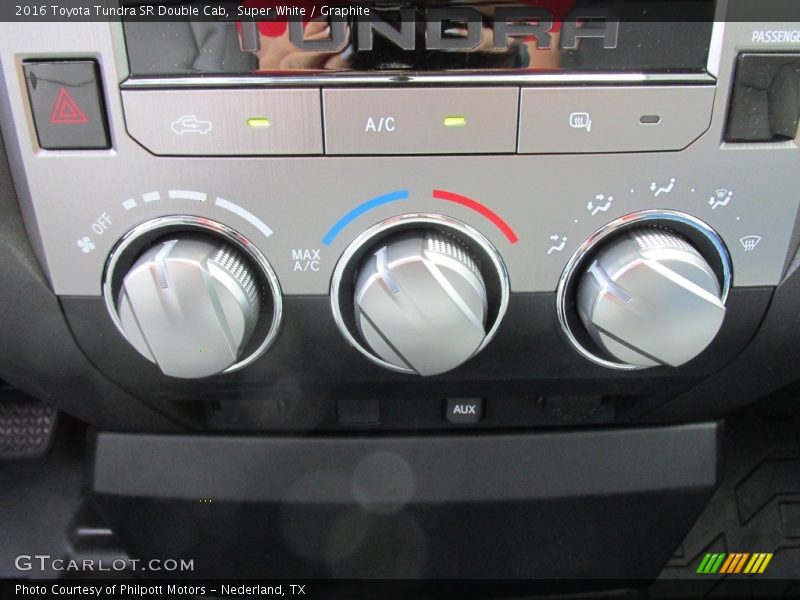 Super White / Graphite 2016 Toyota Tundra SR Double Cab
