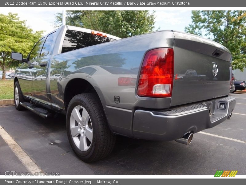 Mineral Gray Metallic / Dark Slate Gray/Medium Graystone 2012 Dodge Ram 1500 Express Quad Cab