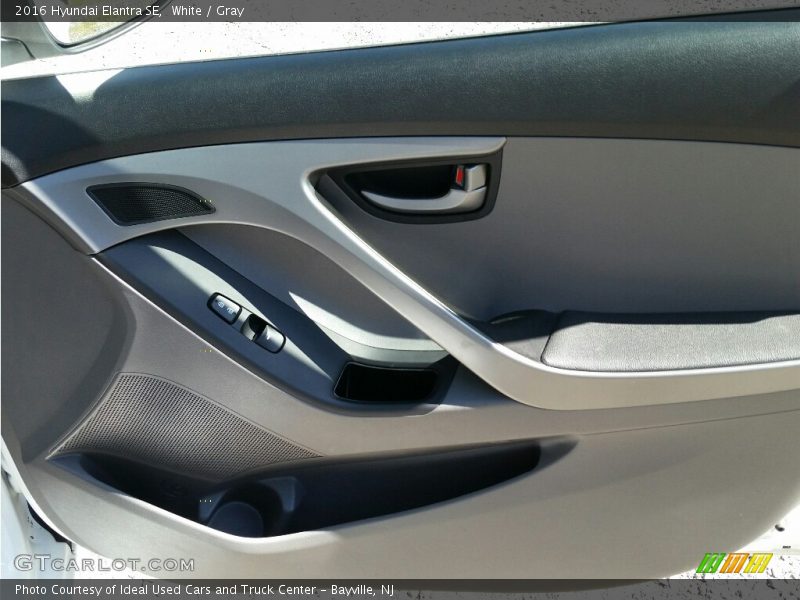 White / Gray 2016 Hyundai Elantra SE