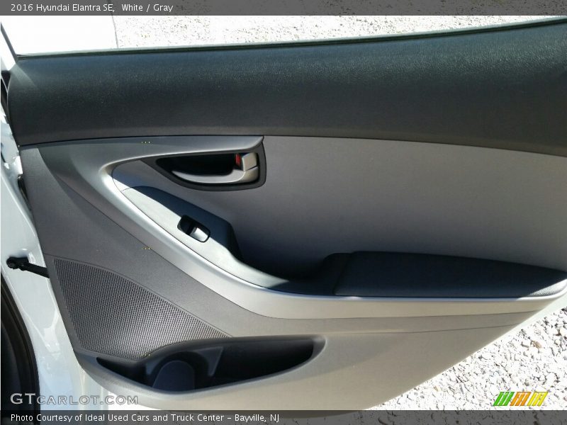 White / Gray 2016 Hyundai Elantra SE