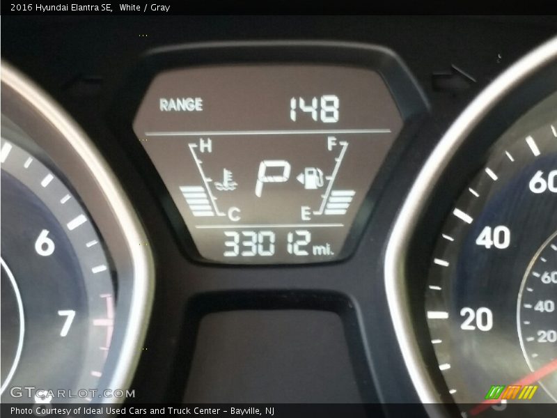White / Gray 2016 Hyundai Elantra SE