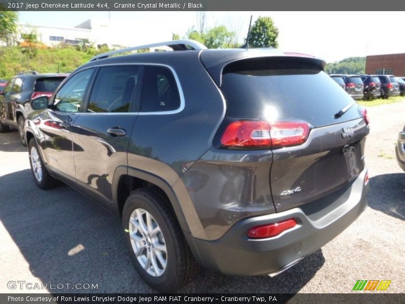 Granite Crystal Metallic / Black 2017 Jeep Cherokee Latitude 4x4