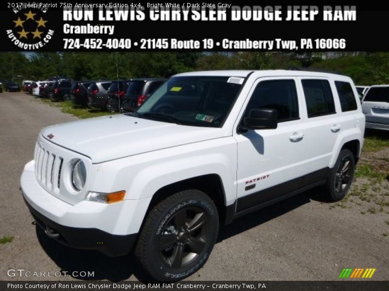 Bright White / Dark Slate Gray 2017 Jeep Patriot 75th Anniversary Edition 4x4
