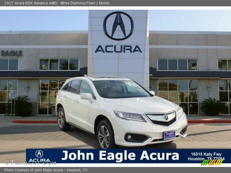 White Diamond Pearl / Ebony 2017 Acura RDX Advance AWD