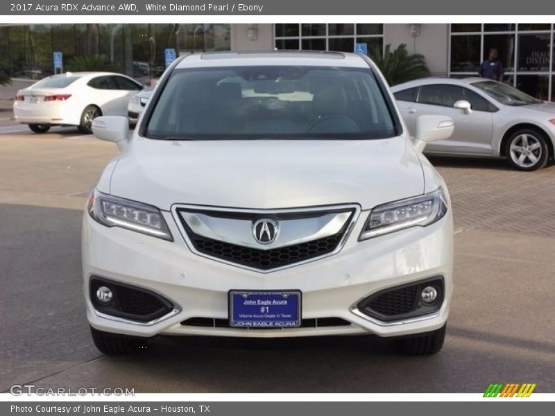 White Diamond Pearl / Ebony 2017 Acura RDX Advance AWD