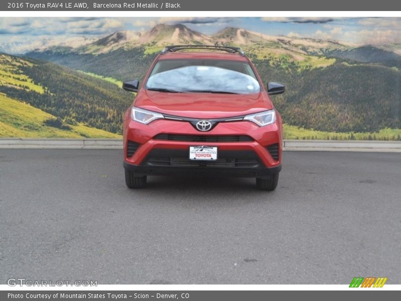 Barcelona Red Metallic / Black 2016 Toyota RAV4 LE AWD